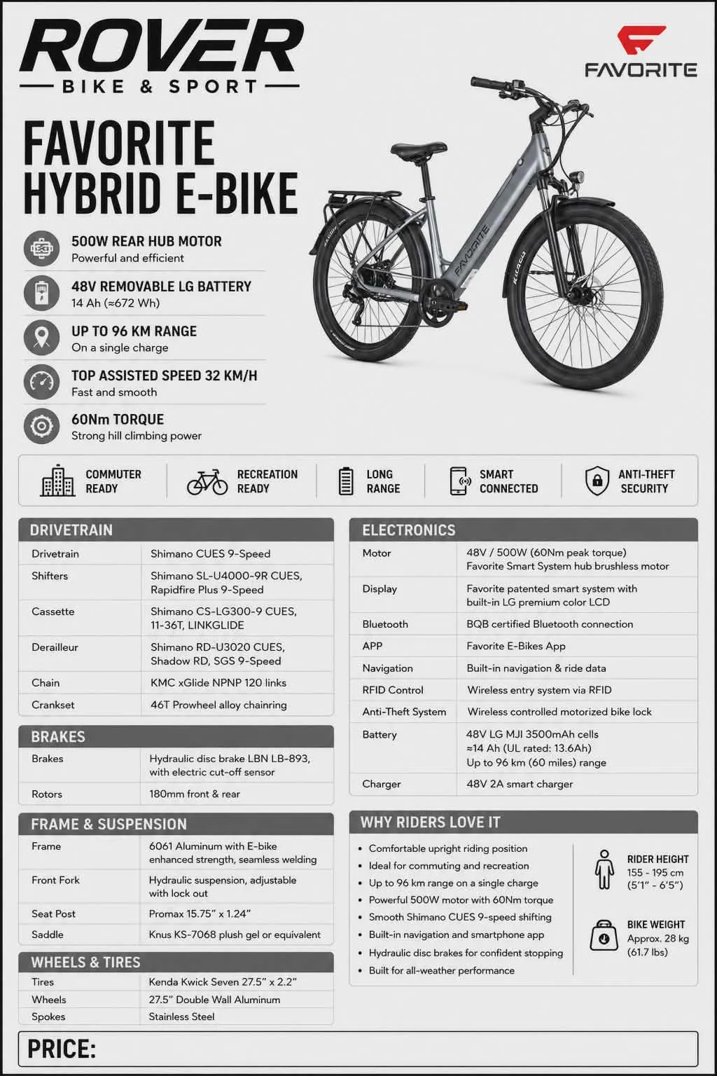 Favorite HYBRID CSC E-BIKE