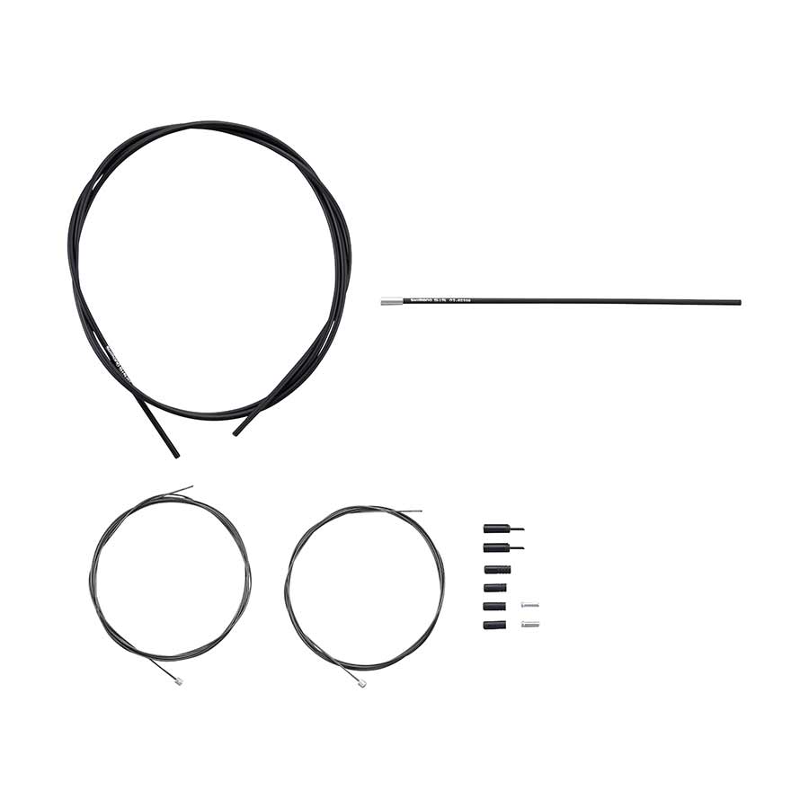 Shimano, Shadow Road Shift Cable and Housing Set, Optislick, Black, Shimano/SRAM, Set
