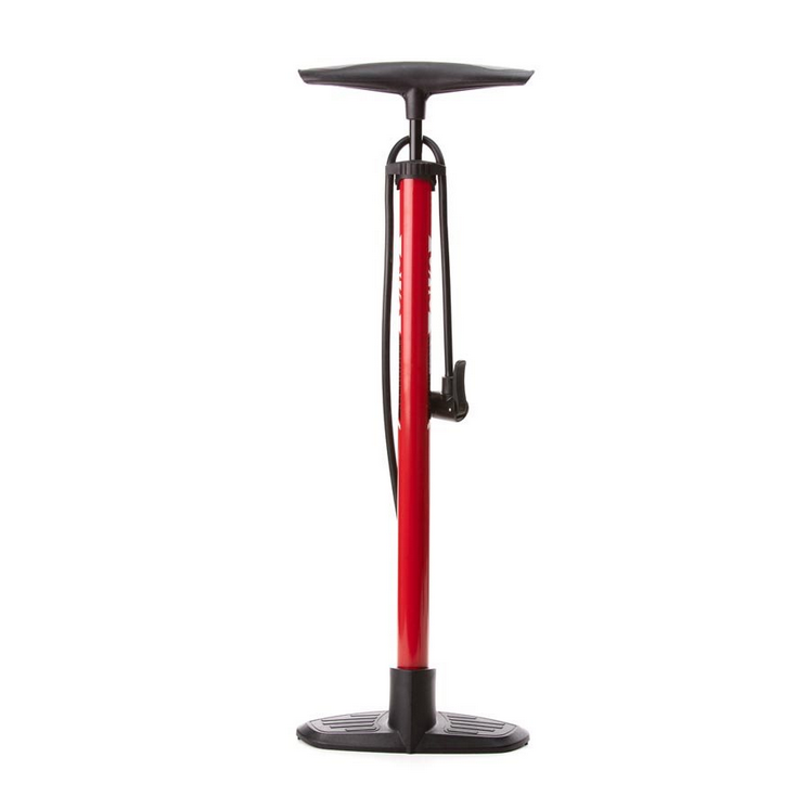 EVO, AIRPRESS, FLOOR PUMP, DOUBLE HEAD, 120PSI, RED