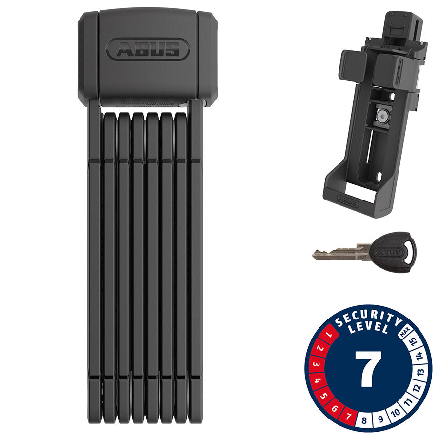 Abus, Bordo 5800K, Folding Lock, Key - Plus, 80cm, 2.6', 2.5mm, Black