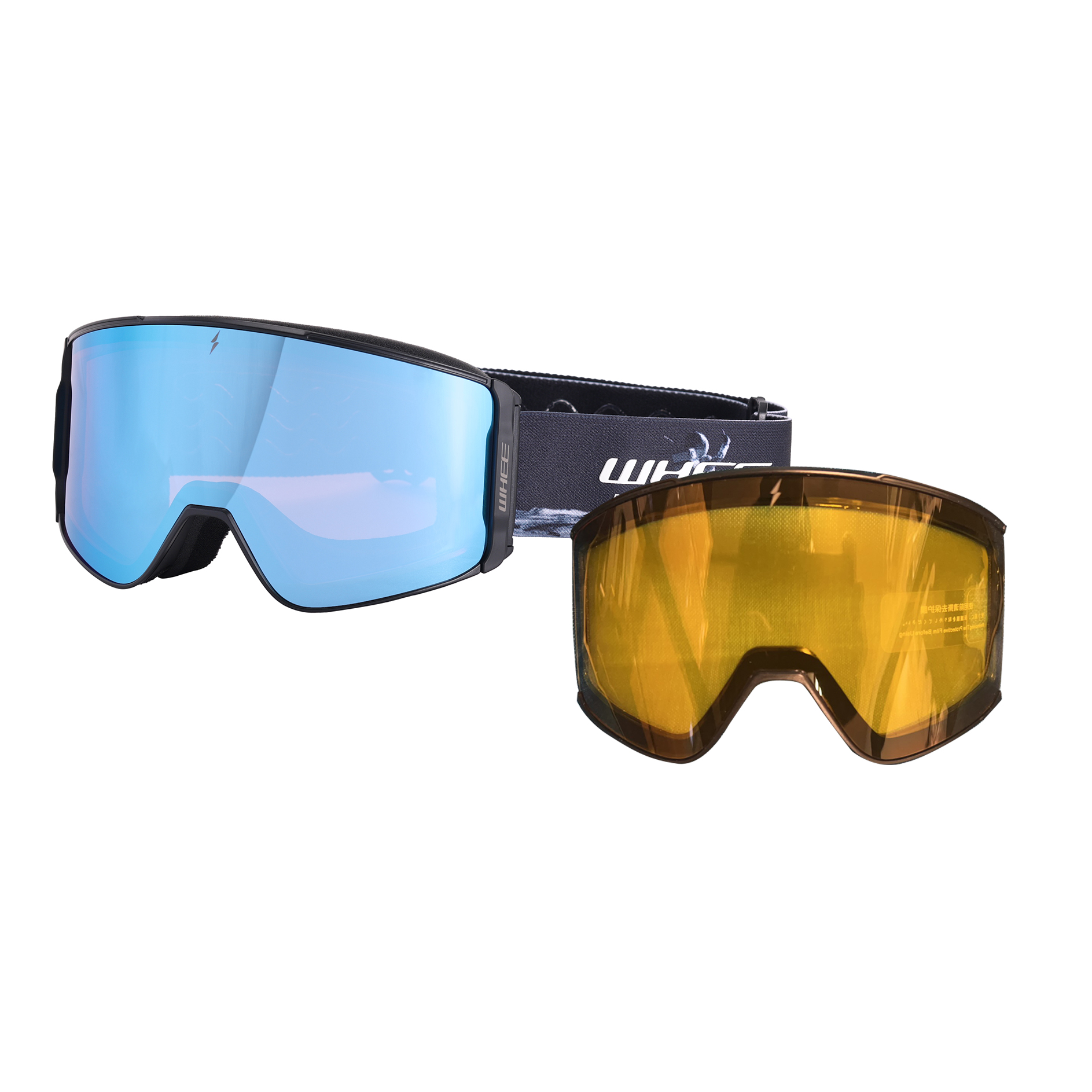 WHEE Magnetic Ski Goggles Dual Layers Lens UV400