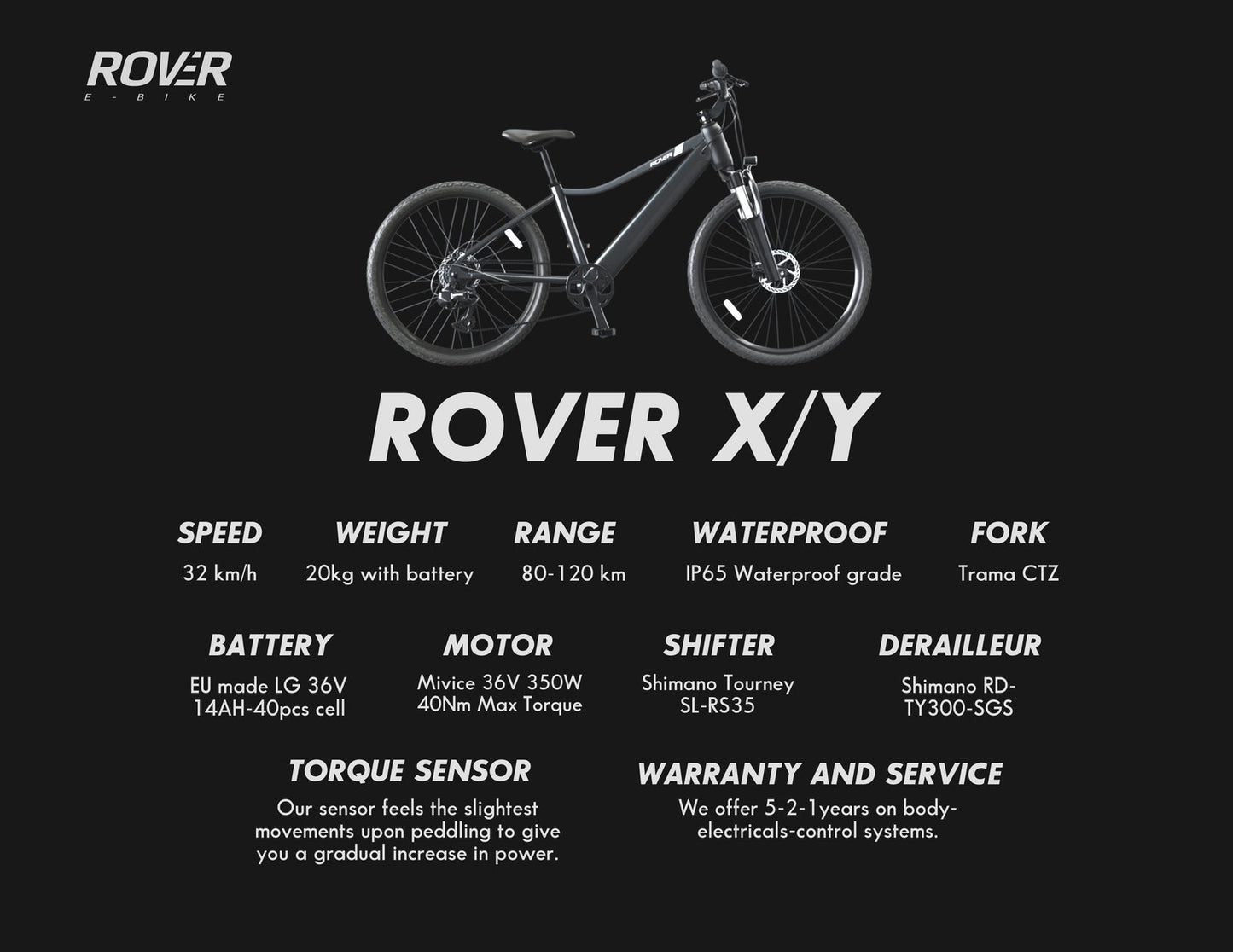 Rover eBike model X/Y