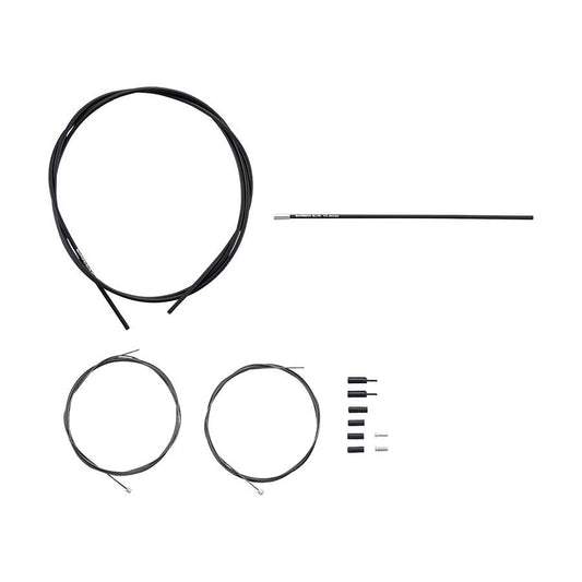 Shimano, Shadow Road Shift Cable and Housing Set, Optislick, Black, Shimano/SRAM, Set