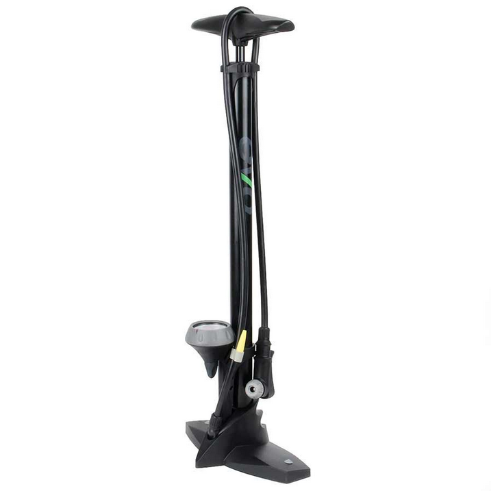 EVO, HURRICANE FLOOR PUMP, WITH GAUGE, BLACK
