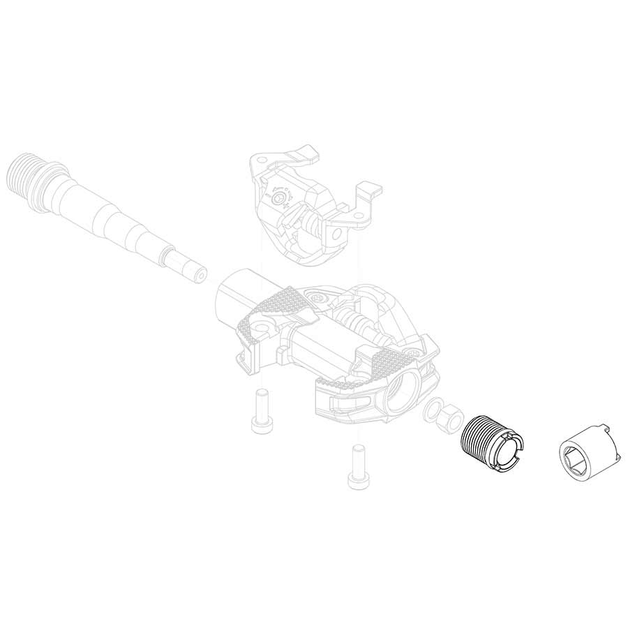 Look, 2 plugs kit + tool - Torque 4 Nm Black X-TRACK RACE, Pair, 18907