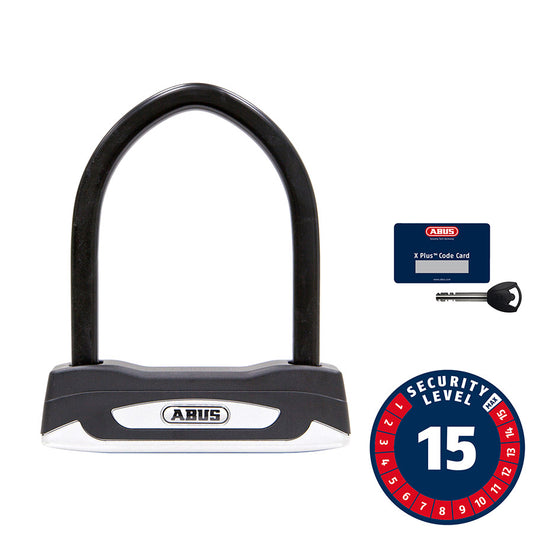 Abus, Granit XPlus 54 Mini, U-Lock, Key, 13mm, 10.8cm x 15.0cm, 4.3'' x 5.9'', Black