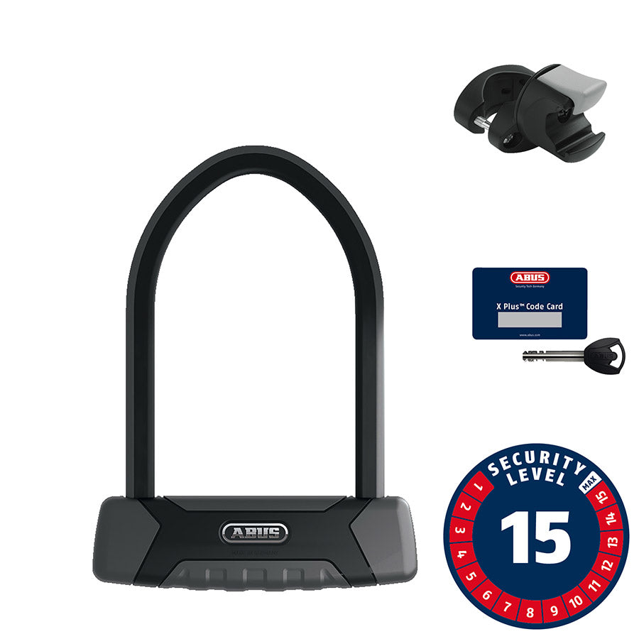 Abus, Granit XPlus 540, U-Lock, Key, 13mm, 16.0cm x 23.0cm, 6.3'' x 9'', USH, Black