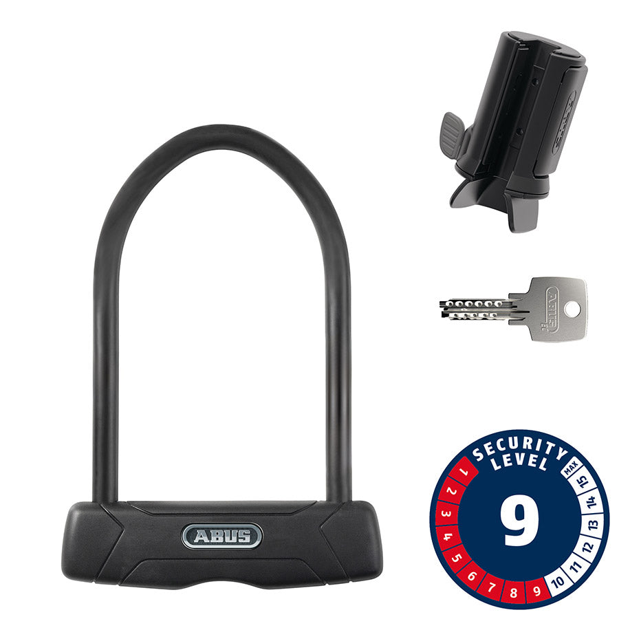 Abus, Granit 460, U-Lock, Key, 12mm, 15.0cm x 23.0cm, 5.9'' x 9'', USH, Black