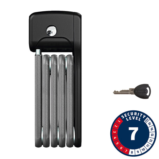 Abus, Bordo Lite Mini 6055, Foldable lock, Key, 5mm, 60cm, 2', Black
