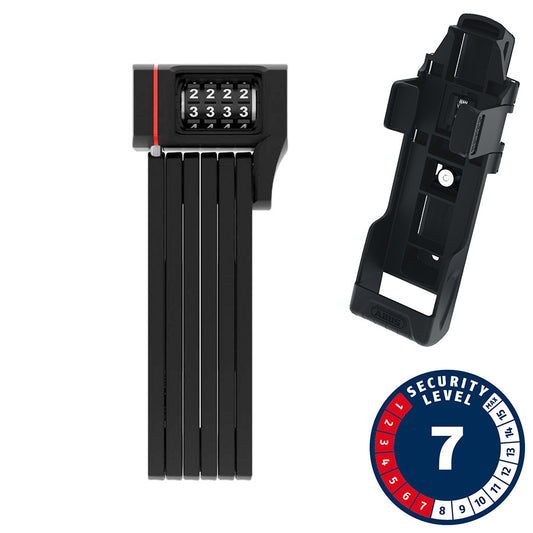 Abus, Bordo uGrip 5700C, Folding Lock, Combination, 80cm, 2.6', 5mm, Black