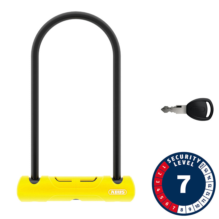 Abus, 402, U-Lock, Key, 10mm, 170x230mm, 6.7''x9'', SH34, Yellow