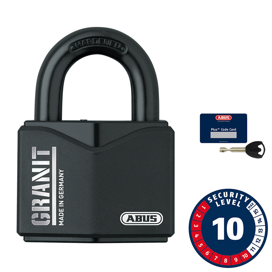 Abus, Granit 37/55, Padlock, Key, 62.5x55mm, Black