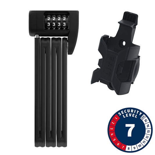 Abus, Bordo Lite 6055C, Folding Lock, Combination, 85cm, 5mm, Black