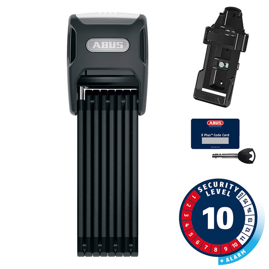 Abus, Bordo XPlus Big Alarm 6000, Folding Lock, Key, 120cm, 3.9', 5mm, Black
