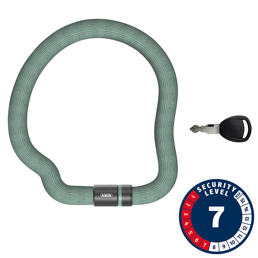 Abus, Goose 6206K, Chain Lock, Key, 6mm, 110cm, 3.6', Black