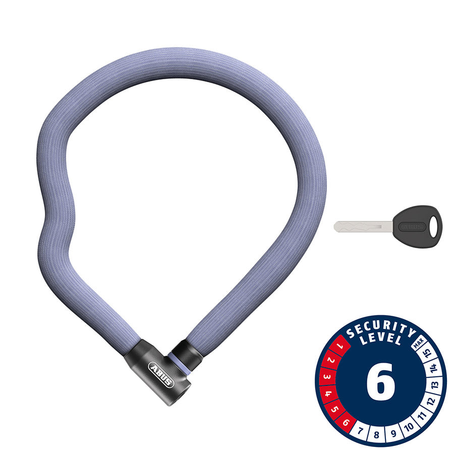 Abus, Goose 4204K, Chain Lock, Key, 4mm, 110cm, 3.6', Black