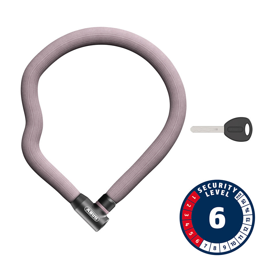 Abus, Goose 4204K, Chain Lock, Key, 4mm, 110cm, 3.6', Black