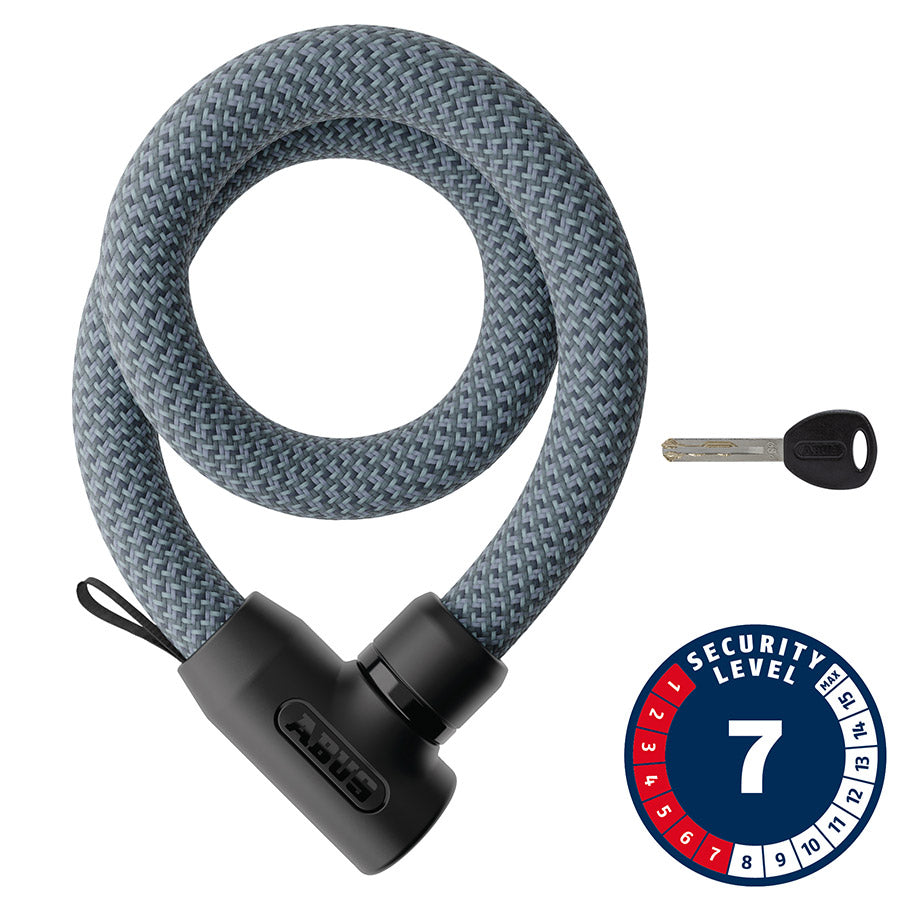 Abus, Yarnit 4004K, Chain Lock, Key, 4mm, 85cm, 2.8', Black