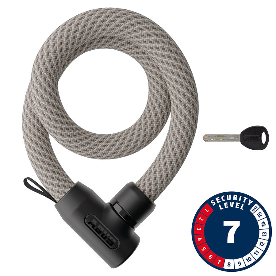 Abus, Yarnit 4004K, Chain Lock, Key, 4mm, 85cm, 2.8', Black