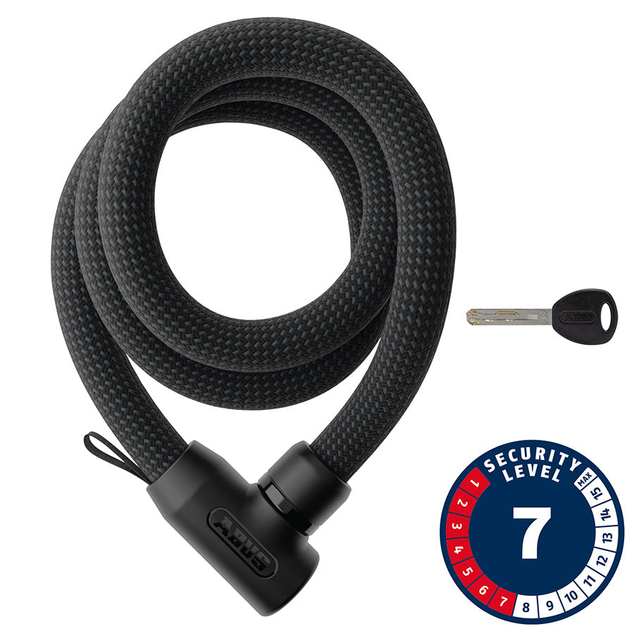 Abus, Yarnit 4004K, Chain Lock, Key, 4mm, 85cm, 2.8', Black