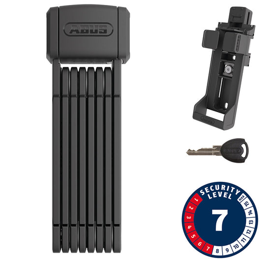 Abus, Bordo 5800K, Folding Lock, Key - Plus, 80cm, 2.6', 2.5mm, Black