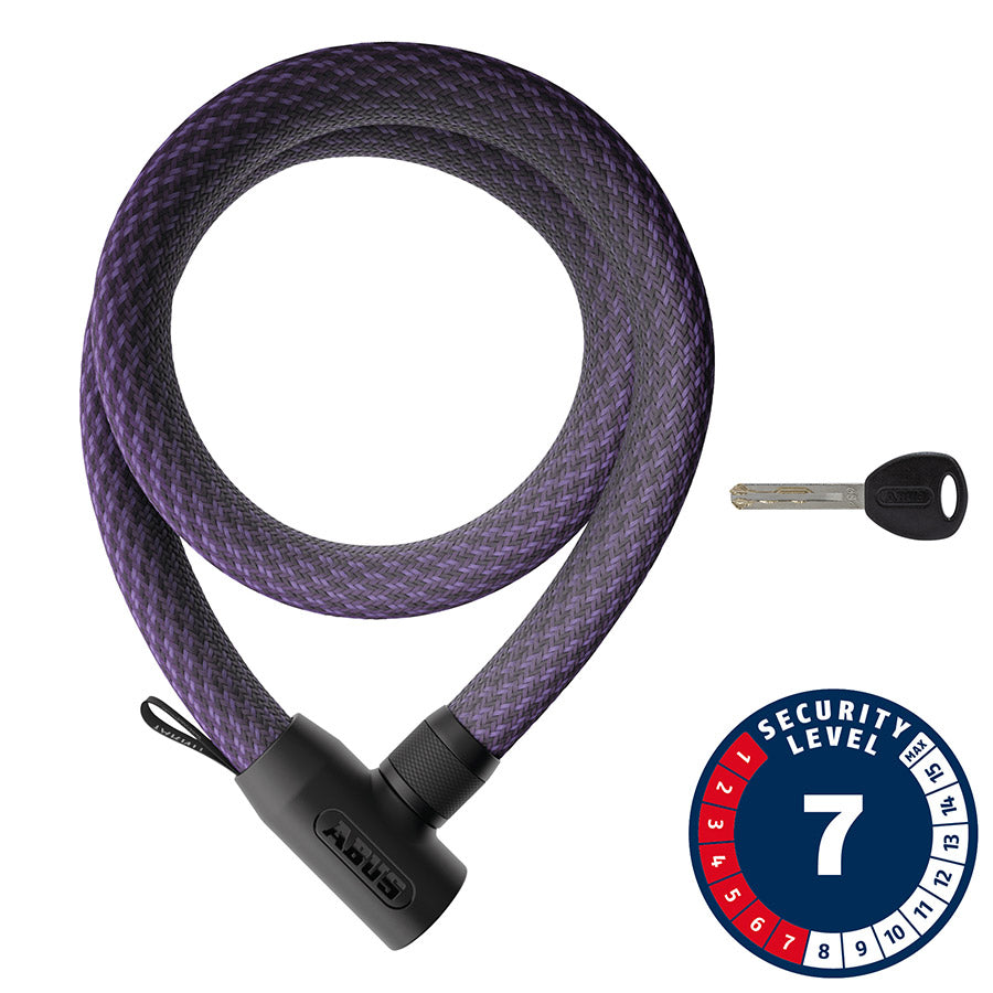 Abus, Yarnit 4004K, Chain Lock, Key, 24mm, 110cm, 43.3'', Black