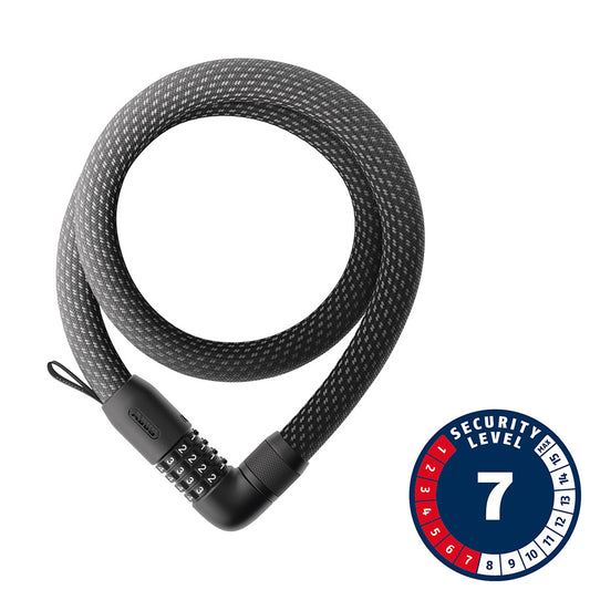 Abus, Yarnit 4004C, Chain Lock, Combination, 24mm, 110cm, 43.3'', Black