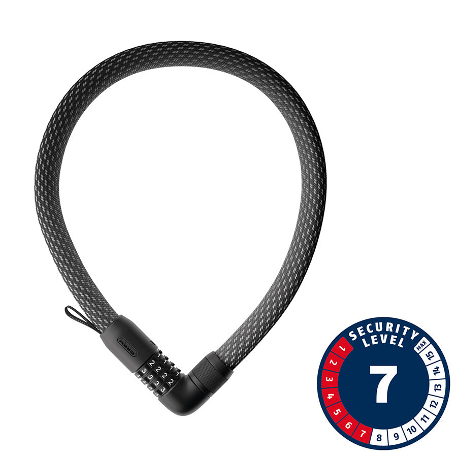Abus, Yarnit 4004C, Chain Lock, Combination, 24mm, 110cm, 43.3'', Black
