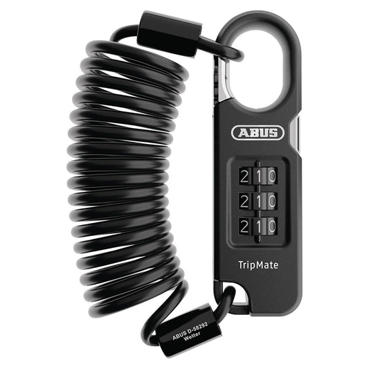 Abus, Combiflex TripMate 180, Cable lock, Combination, 5mm, 180cm, 5.9', Black