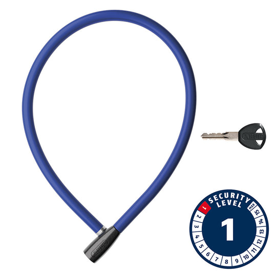 Abus, Cavo 1406K, Cable lock, Key, 6mm, 55cm, 1.8', Blue