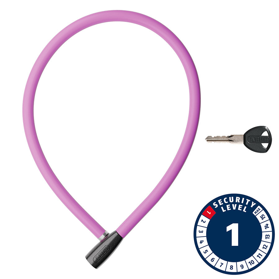 Abus, Cavo 1406K, Cable lock, Key, 6mm, 55cm, 1.8', Blue