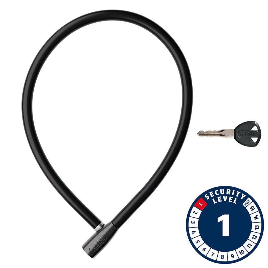 Abus, Cavo 1406K, Cable lock, Key, 6mm, 55cm, 1.8', Blue
