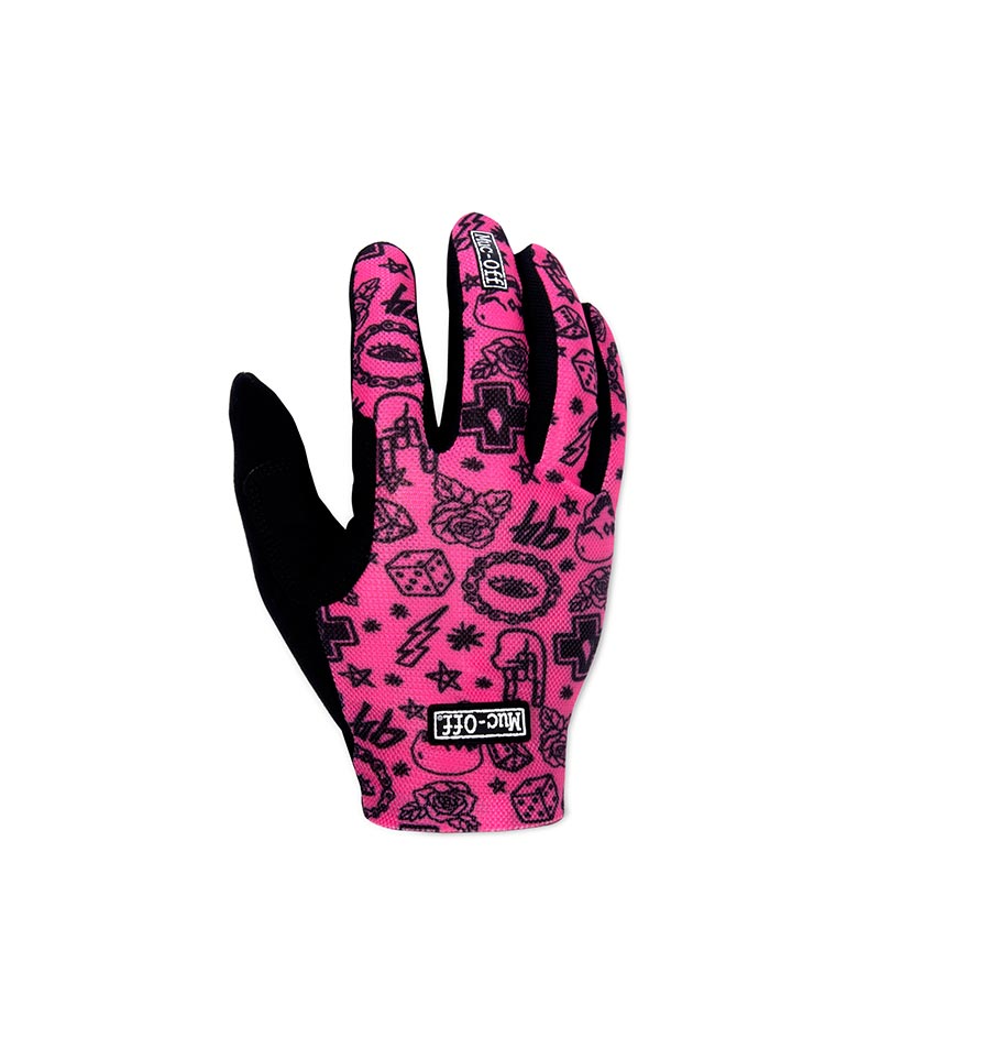 Muc-Off, Lightweight Mesh Rider, Full Finger Gloves, Green, L, Pair