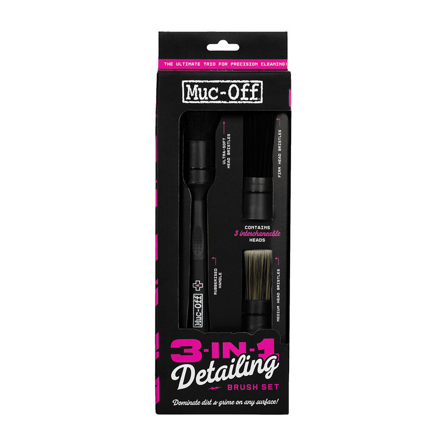 Muc-Off, 3-in-1 Detailing Brush Set